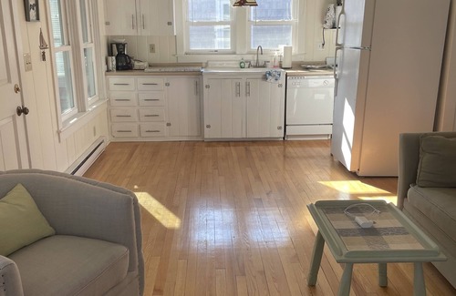 Rockport Cottage | Adorable Beach house with lots of outdoor space and steps to Long Beach!