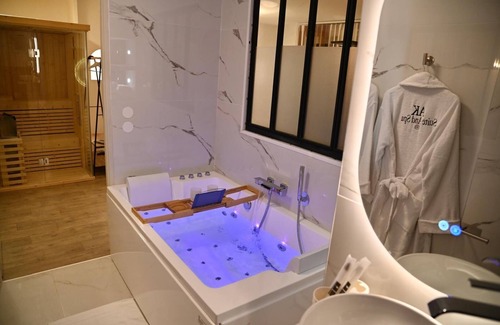 Presles Apartment | AKsuitespa SAUNA/JACUZZI IN IDF 25min from CDG airport