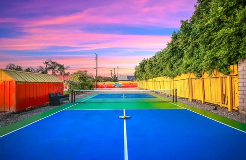 Racquet Club South Villa | All-Inclusive Pickleball Villa! Downtown/Volleyball Court/Heated Pool/Spa