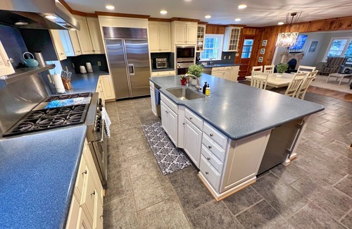 Hague House | All Year Retreat - Indoor Heated Pool, Beach, Game & Movie Cottage, Sleeps 21