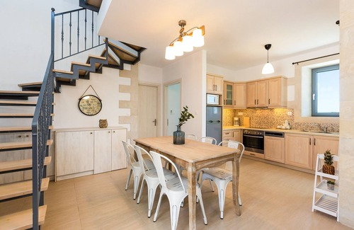 Agios Vasileios Villa | Amazing sea views, heated pool, near the Beach