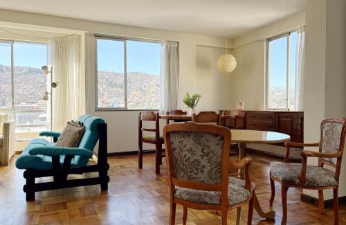 Downtown La Paz Apartment | Apartamento con hermosa vista y soleado en Sopocachi
