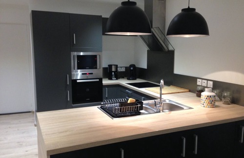 Saint-Jacques-des-Blats Apartment | Apartment with terrace sleeps 6.