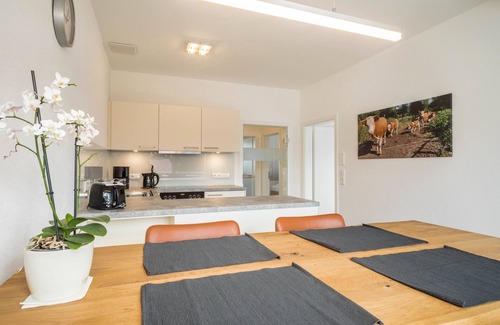 Eriskirch Apartment | Apartment “4 am Biohof Eriskirch” close to Lake Constance with Wi-Fi, Balcony & Garden