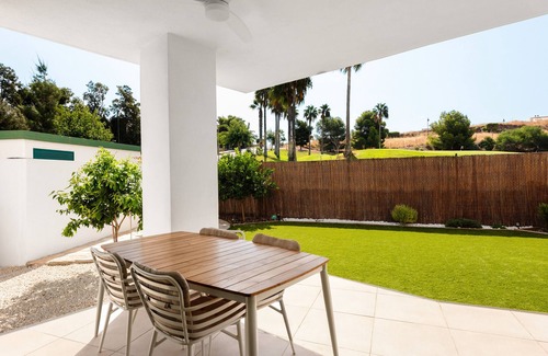 Caleta de Velez Apartment | Apartment 'Baviera Hills 1A' with Garden, Shared Pool & Wi-Fi