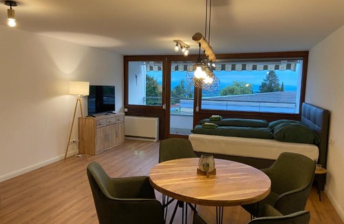 Waggershausen Apartment | Apartment Bergpanorama mit wunderschönem Alpenpanorama und Indoor-Pool