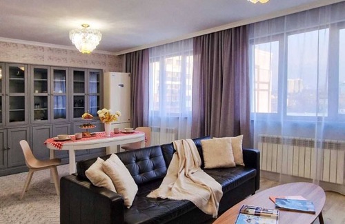 Almaty Apartment | Apartment complex Arbat,one bedroom studio apartment with mountain views