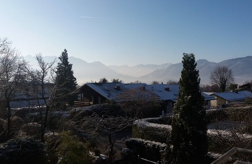 Murnau am Staffelsee Apartment | Apartment with balcony and view of mountains.