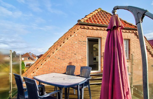 Wangerland Apartment | Apartment 'Ferienwohnung Düne' with Balcony and Wi-Fi