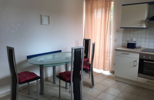 Bad Mingolsheim Apartment | Apartment "Leuker-Bad" with approx. 110m² for 3 persons on the floor, 4. Person possible