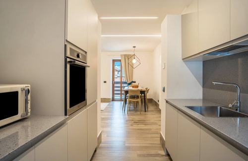 Pinzolo Apartment | Apartment 'Marconi Suite' with Mountain View, Private Terrace and Wi-Fi