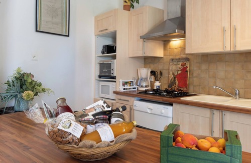 Orgnac-l'Aven Apartment | Apartment 'Micocoulier De La Maréchale' with Mountain View, Shared Pool and Wi-Fi