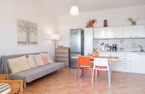 Benitses Apartment | Apartment 'Mountain Retreat' with Sea View, Balcony and Wi-Fi