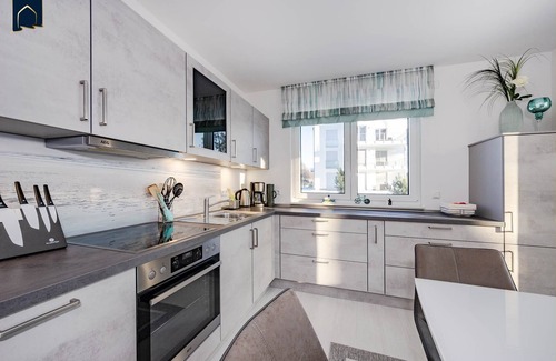 Zirchow Apartment | Apartment on the Szczecin Lagoon, with terrace, sauna and leisure area