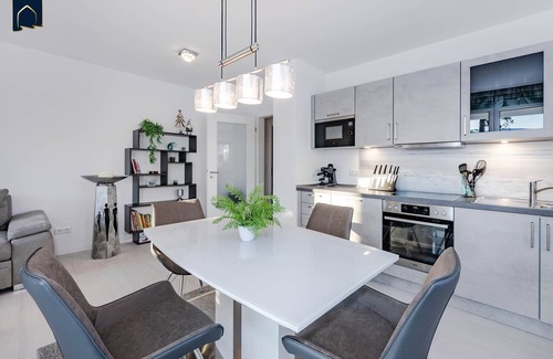 Zirchow Apartment | Apartment on the Szczecin Lagoon, with terrace, sauna and leisure area