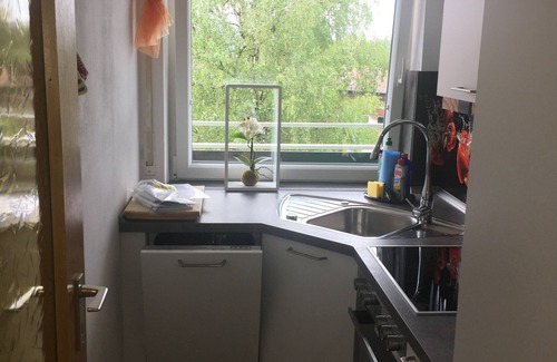 Buhl am Alpsee Apartment | Apartment overlooking the Grünten, on foot to the Great Alpsee