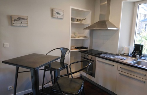 Portbail Apartment | Apartment-Romantic-Ensuite with Shower-Terrace-isle 2