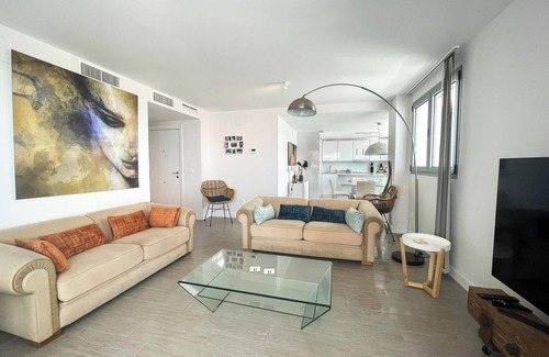 El Morche Apartment | Apartment "Sunset Duna Beach" with Sea View, Wi-Fi, Balcony & Terrace