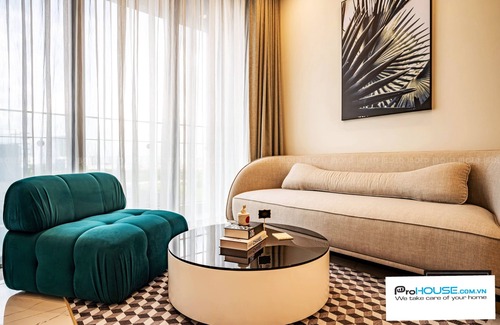 Thu Thiem Apartment | Apartment 2BR , Locating in the city center , family , river view