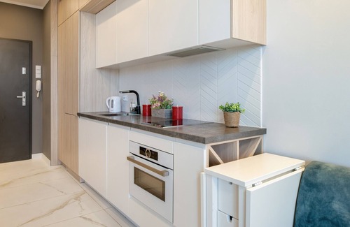 Grzegorzki Apartment | Apartment with a Balcony | Parking | City View | Smart TV | Remote Work | Krakow