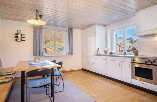 Bizau Apartment | Apartment "Wohnung Kanisfluhblick" with Mountain View, Balcony and Wi-Fi