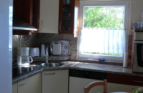 Njivice Apartment | app. 42 m², bathroom, bedroom with balcony, living room, terrace, kitchen, beach