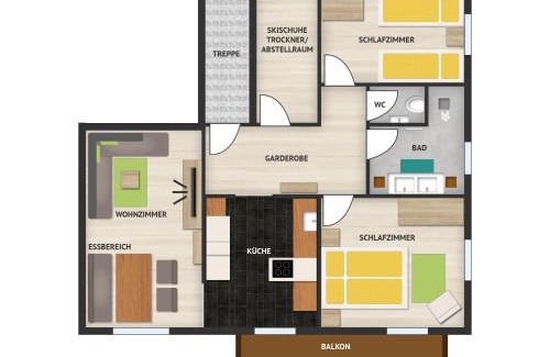 Stuben Apartment | Appart Rosa