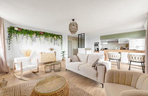 Frouzins Apartment | Appartement Premium jacuzzi terrasse climatisation