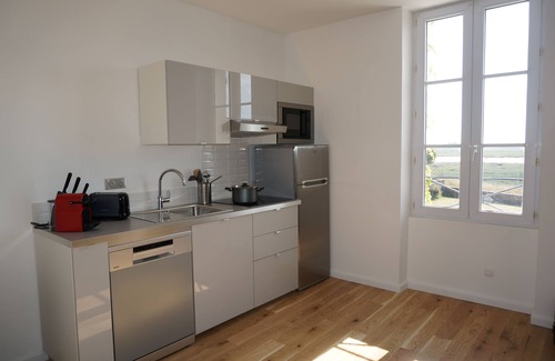 Portbail Apartment | appt. 3pièces 4 pers 45m² au 1er étage vue imprenable sur le havre de PORTBAIL