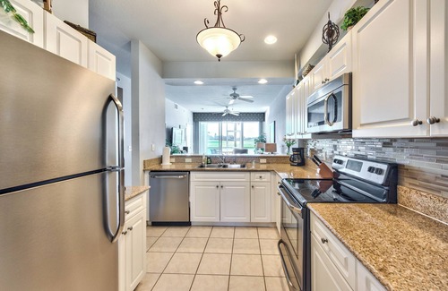 Naples Apartment | Asiago Vacation Rental at Lely Resort. Newly Furnished 2-Bedroom Condo with Stunning Lake & Golf Views. Spacious Retreat with Private Lanai, Resort Pool, Hot Tub and Gym Access