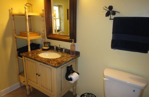 Traphill Cabin | Aspen Suite: Cozy NC Mountain & Riverside Cabin Suite @ Roaring River Vineyards