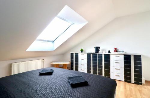 Hrdejovice Apartment | At The Top - podkroví s terasou