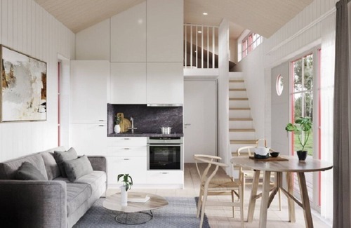 Sodertalje Cottage | Attefallshus Begonian, an elegant and cozy accommodation for relaxation & work.