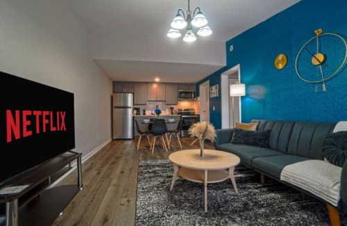 Columbus Apartment | Azure Oasis - Convenient Comfort, Near Fort Moore