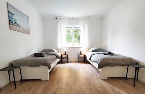 Rommelhausen Apartment | Büd01 - Ferienwohnung mit Terrasse in Altenstadt bei Hanau, 80 qm, 3 Zimmer, Max. 6 Personen
