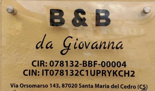 Santa Maria del Cedro Apartment | B&B da Giovanna Dimora del Turista