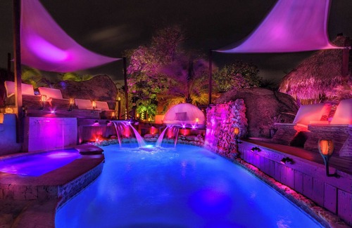 Noord Villa | Bali-style villa: indoor and outdoor pool, cinema, cave, yoga, gym & beach court