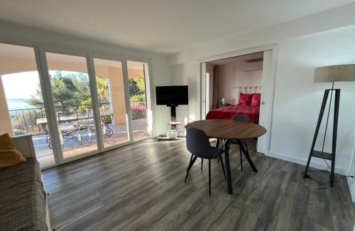 Toulon Apartment | Bas de villa, vue mer, terrasse, clim, piscine