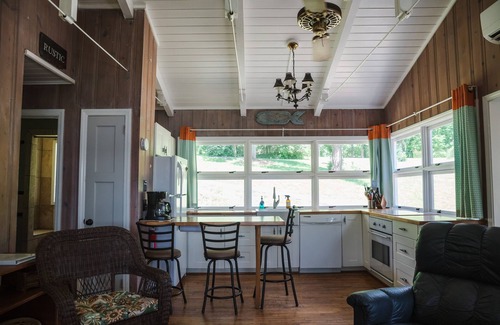 Steele Creek House | Bay protected big water get away. Sunsets! Pontoon boat available by request.