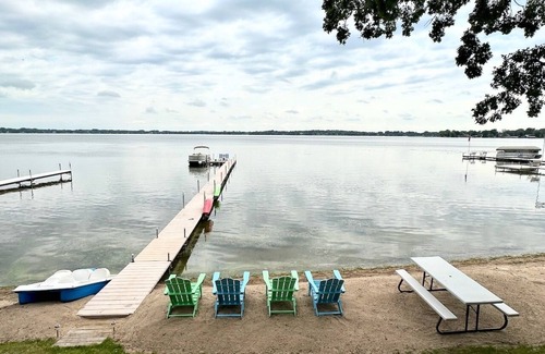 Forest Lake Cabin | Beach Cottage on Forest Lake near downtown with your own SANDY BEACH and dock!