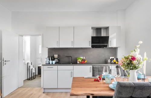 Gelting Apartment | Beach shell - ground floor, terrace, garden furniture, barbecue, parking space, shower room, TV