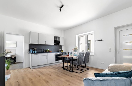 Gelting Apartment | Beach shell - ground floor, terrace, garden furniture, barbecue, parking space, shower room, TV