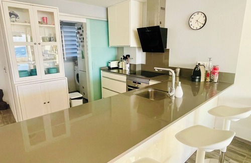 Cunit Apartment | Beachfront apartment with direct sea views and private communal pool