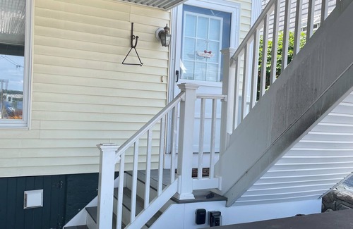New London Apartment | Beachfront Bliss: Water Front, Steps to Sand, Minutes from Dining & Attractions!