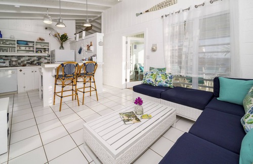 Estate Enighed House | BeachFront Cottage-St John's Best Kept Secret just 2 blks to Town, Rent 1 or 2 B