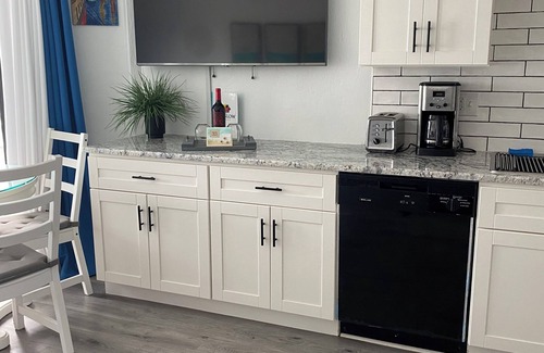 Daytona Beach Shores Condo | beachside condo with ocean and river views, new pool & onsite beach access