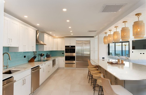 Fryes Beach Hotel | Beachside Villa with 4 Bedrooms, Kitchen, & Living Area with Endless Sea View