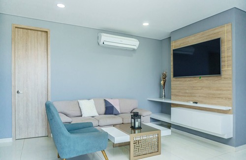 Mamatoco Apartment | Beautiful 3-bedroom apartment in terrific Santa Marta with AC, fitness room.