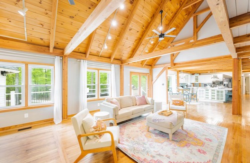 Livingston House | Beautiful and Private 6000 sqft waterfront home with private dock and hot tub!