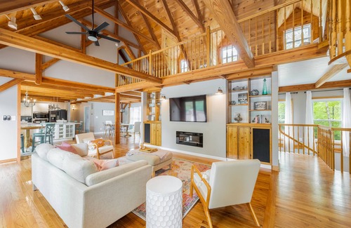 Livingston House | Beautiful and Private 6000 sqft waterfront home with private dock and hot tub!